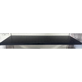 2 in. H X 48 in. W X 16 in. D Black Metal Power Tool Displays Perforated Shelf Rack