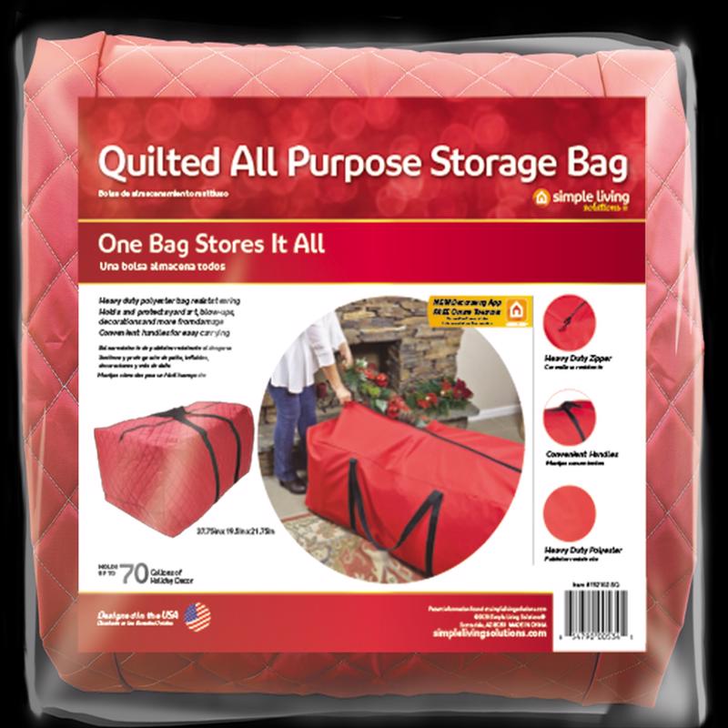 Simple Living Solutions Quilted Storage Bag 33.75 in. H X 19.5 in. W X 21.75 in. D