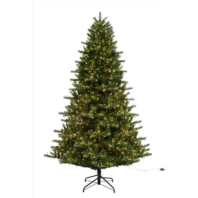 Celebrations 7-1/2 ft. Full LED 2400 ct Deluxe Royal Pine Christmas Tree