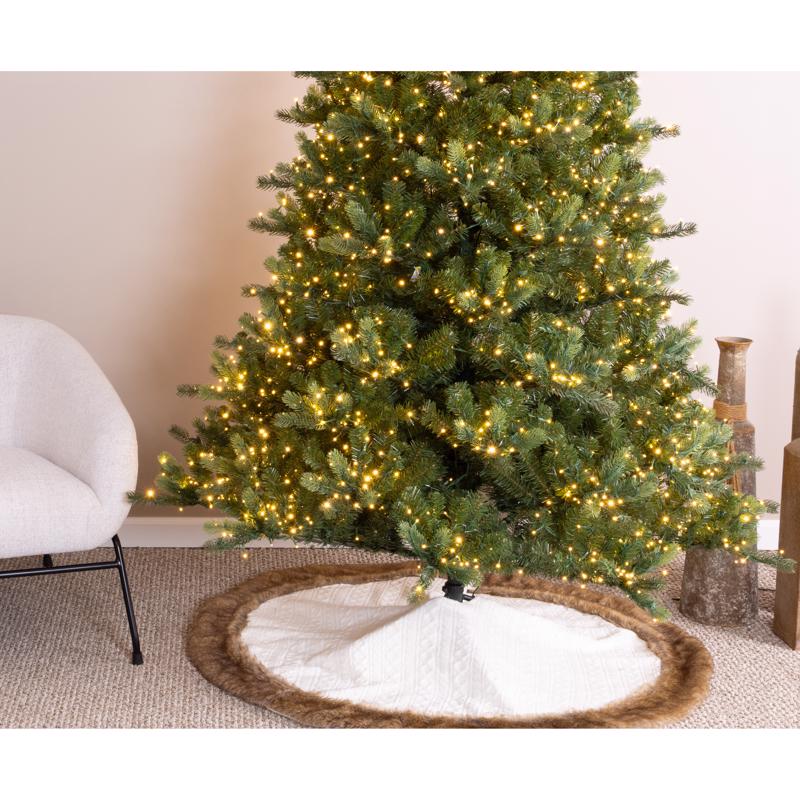 Celebrations 7-1/2 ft. Full LED 2400 ct Deluxe Royal Pine Christmas Tree