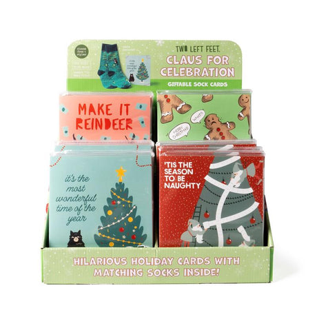 DM Merchandising Two Left Feet Christmas Holiday Greeting Card