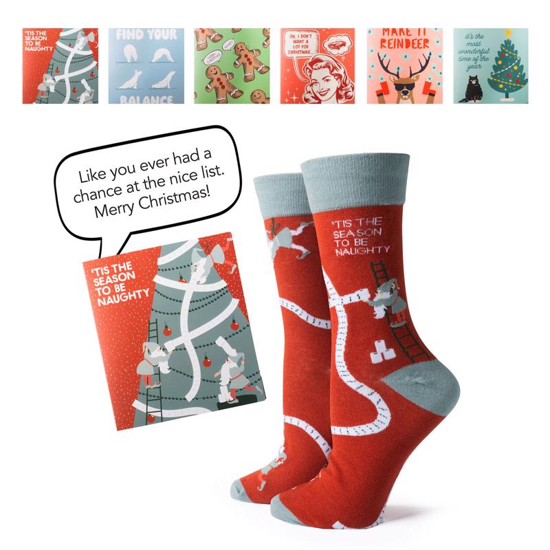 DM Merchandising Two Left Feet Christmas Holiday Greeting Card