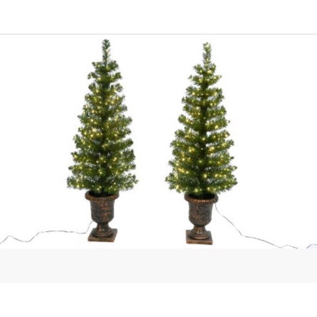 Celebrations 3-1/2 ft. Slim LED 304 ct Cascading Twinkle Entrance Tree