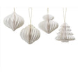Decoris White Paper Ornament