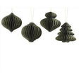 Decoris Green Paper Ornaments