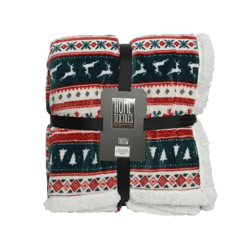 Decoris Tree deer Blanket 1 pk