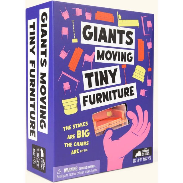 Exploding Kittens Giants Moving Tiny Furniture Party Game