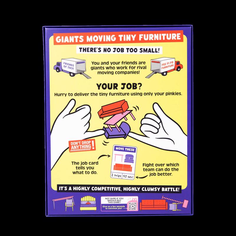 Exploding Kittens Giants Moving Tiny Furniture Party Game