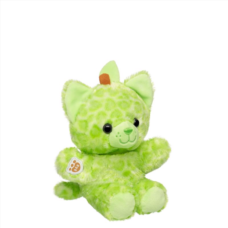 Build-A-Bear Mini Beans Lime Kitty Plush Toy