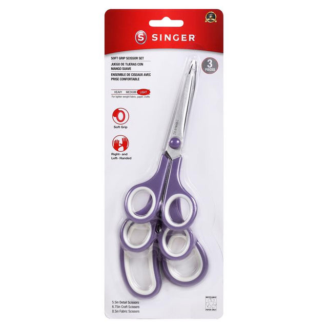 SINGER Soft Grip Scissor Set 1 pk