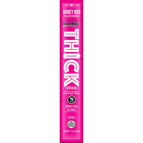 StoneRidge Wholesale THICK Stick Honey BBQ Meat Sticks 1.5 oz Shrink Wrapped