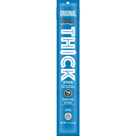 StoneRidge Wholesale Thick Stick Original Meat Sticks 1.5 oz Shrink Wrapped