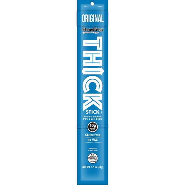 StoneRidge Wholesale Thick Stick Original Meat Sticks 1.5 oz Shrink Wrapped