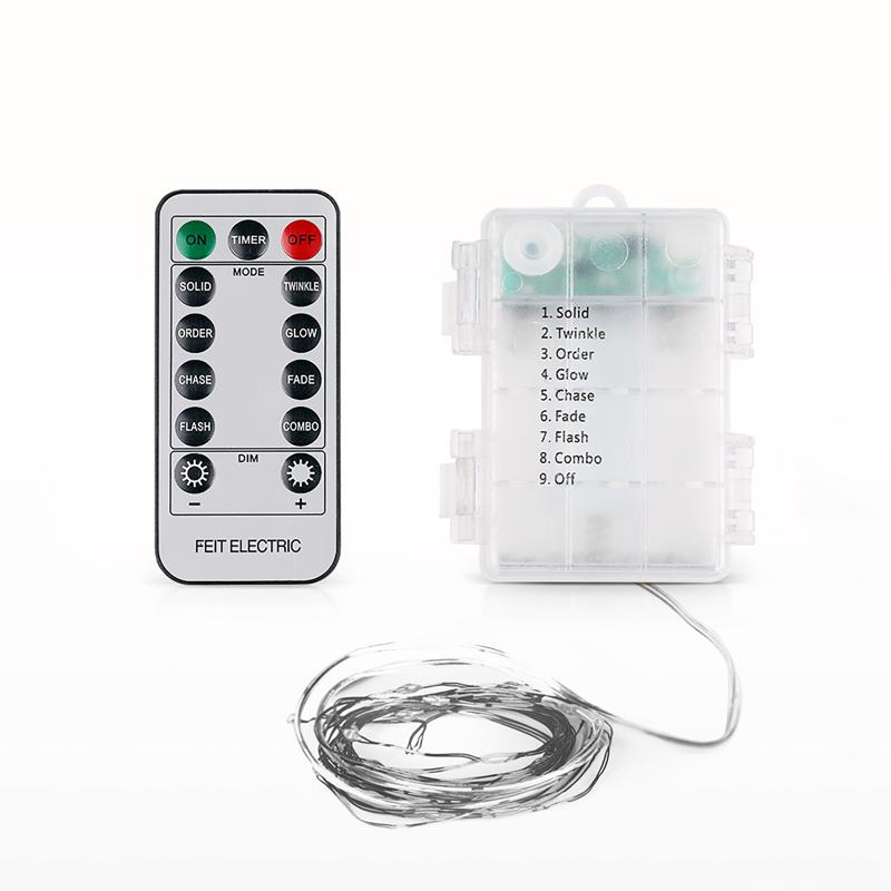 Feit LED String Lights w/Remote Control Warm White 30 ft. 100 lights