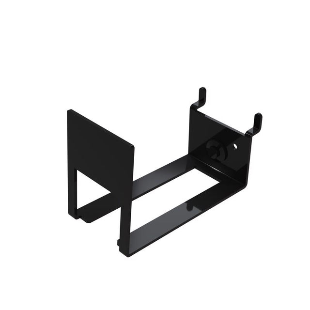 3 in. H X 2 in. W X 5 in. D Black Metal WATER HEATER CONNECTOR HOOK Pegboard Display