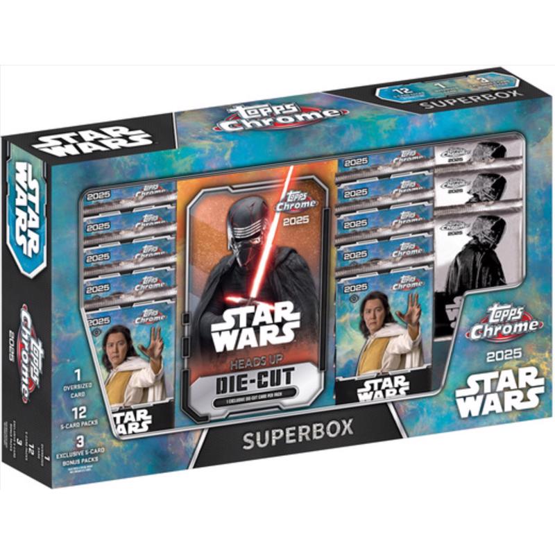 Topps Star Wars Chrome Super Box Trading Cards