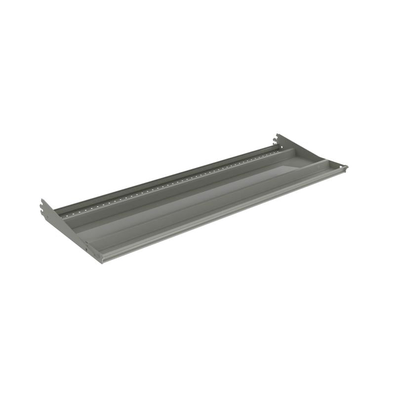 Madix Store Fixtures 48 in. W X 16 in. D Oyster Steel Shelf 2 pk