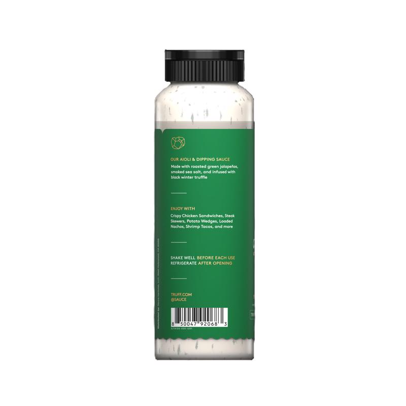 Truff Black Truffle Smoky Jalapeno Aioli 8 oz Bottle