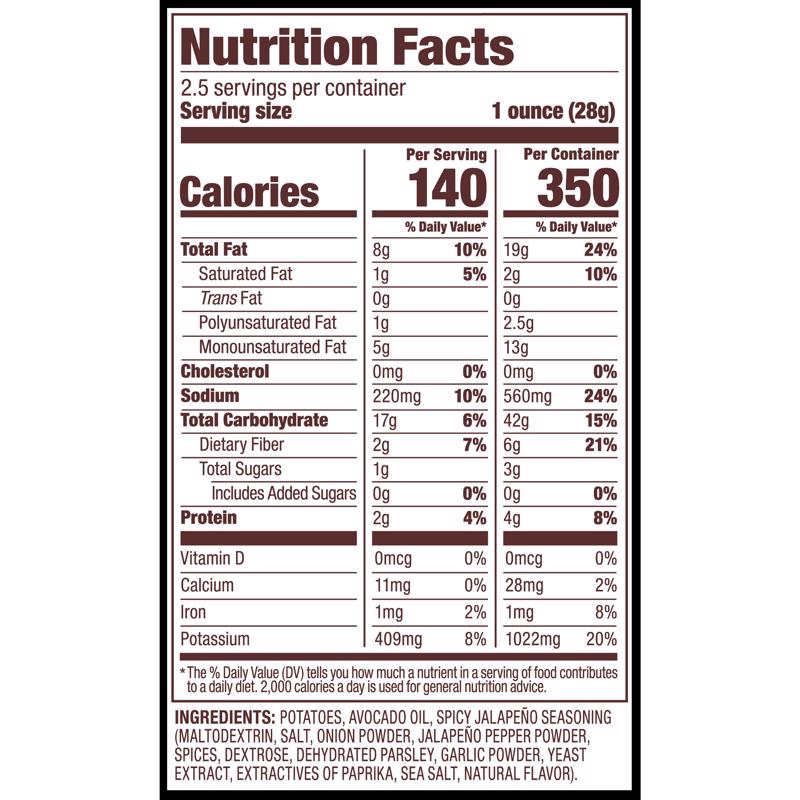 Jackson's Spicy Jalapeno Kettle Cooked Potato Chips 2.5 oz Bagged