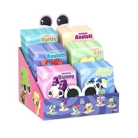 Plus-Plus Pet Packets Building Toy Multicolored 36 pc