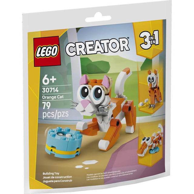 LEGO Orange Cat Building Set Multi 79 pc