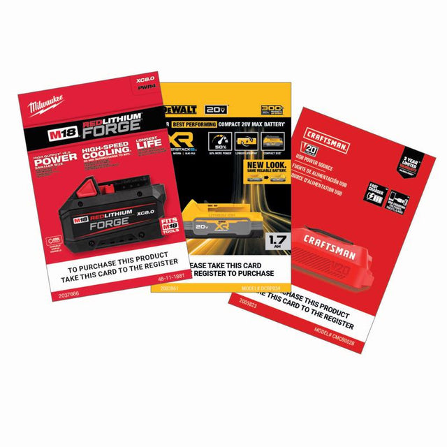 8 in. H X 2 in. W Various Tools POP Card 1 KIT each