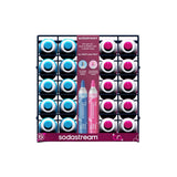 17 in. H X 15 in. W X 13 in. D Blue Metal CO2 Cylinder Display Rack