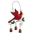 Test Rite Cardinal Bird with Bell 7.87 in. Hanging Decor
