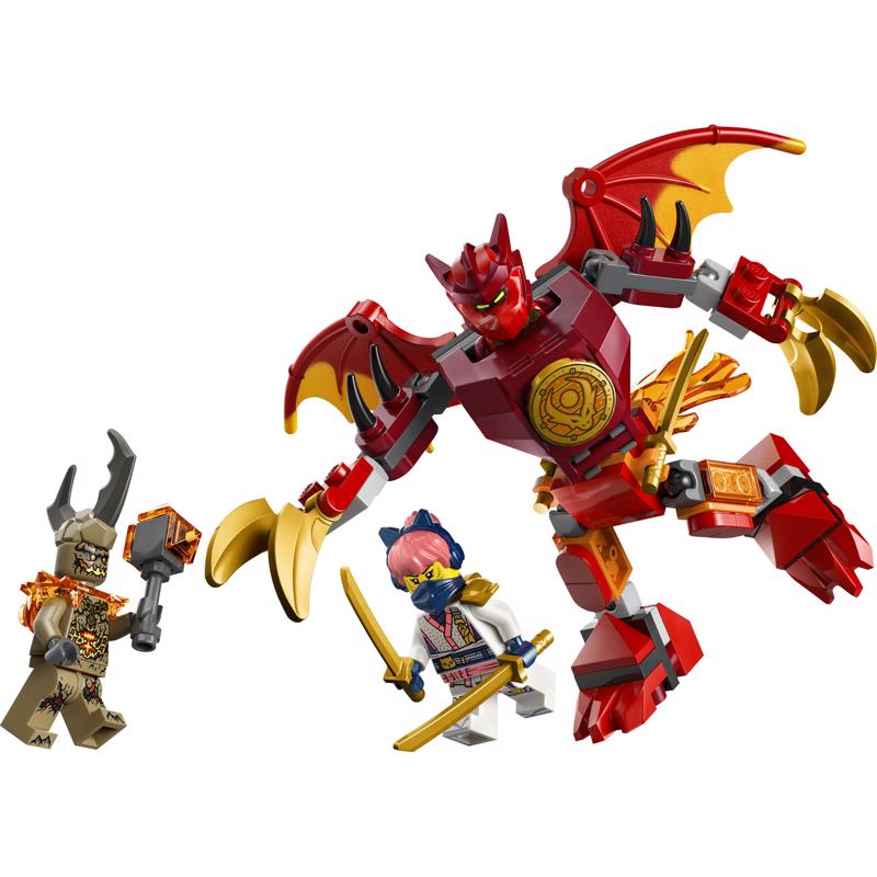 LEGO NINJAGO Kais Dragon Mech Battle Pack Building Set Multicolor 85 pc