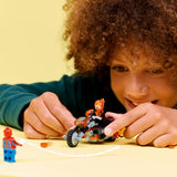 LEGO MARVEL Spider-Man VS. Ghost Rider Motorcycle Building Set Multicolor 72 pc