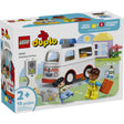LEGO Duplo Ambulance and Driver Building Set Multicolor 19 pc