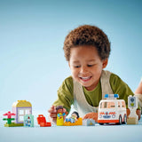 LEGO Duplo Ambulance and Driver Building Set Multicolor 19 pc