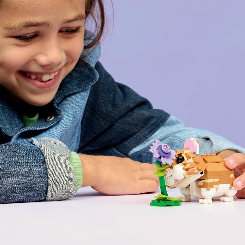 LEGO Creator Cute Hamster with a Flower Building Set Multicolor 166 pc
