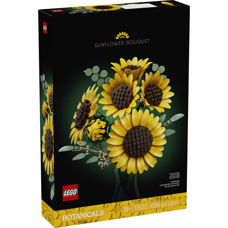 LEGO Botanicals Sunflower Bouquet Building Set Multicolor 686 pc