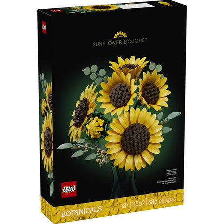 LEGO Botanicals Sunflower Bouquet Building Set Multicolor 686 pc