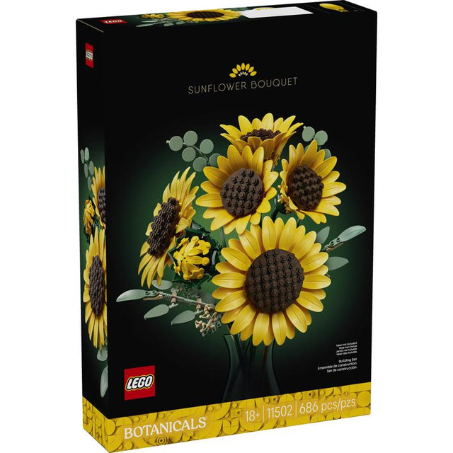 LEGO Botanicals Sunflower Bouquet Building Set Multicolor 686 pc