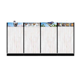 96 in. H X 192 in. W X 16 in. D Multicolor Plastic Bird Nest - 16ft Inline Bird Decor Kit Display