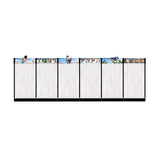 96 in. H X 288 in. W X 16 in. D Multicolor Plastic Bird Nest - 24ft Inline Bird Decor Kit Display