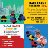 Biggo Blocks 3 Car Racer Building Block Set