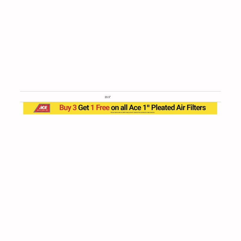 Standard Tools Sign Kit Buy 3 Get 1 Free 1" Pleated Air Filters