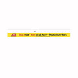 Standard Tools Sign Kit Buy 3 Get 1 Free 1" Pleated Air Filters
