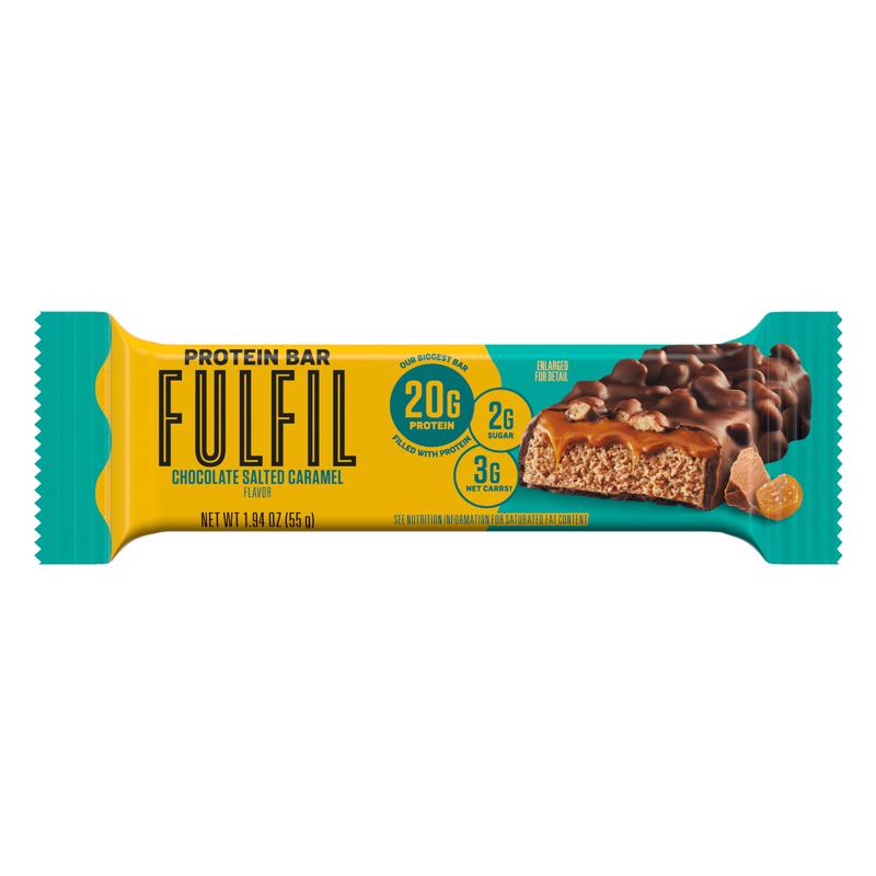 Fulfil Chocolate Salted Caramel Protein Bar 1.94 oz Boxed