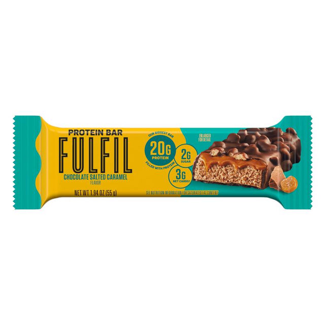 Fulfil Chocolate Salted Caramel Protein Bar 1.94 oz Boxed