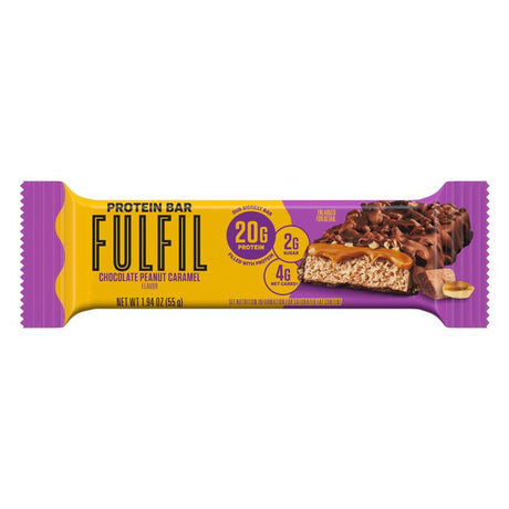 Fulfil Choc PB Caramel Protein Bar 1.94 oz Boxed