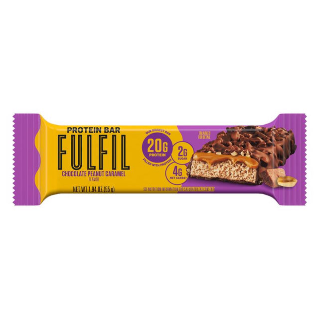 Fulfil Choc PB Caramel Protein Bar 1.94 oz Boxed