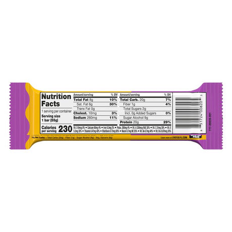 Fulfil Choc PB Caramel Protein Bar 1.94 oz Boxed
