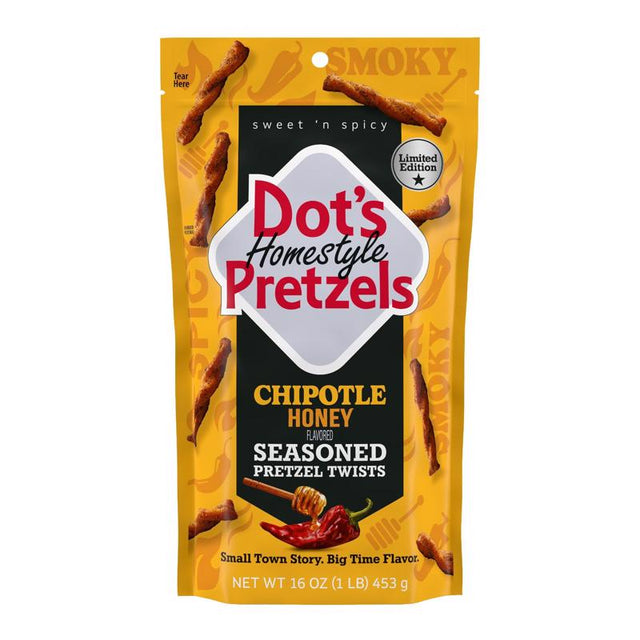Dot's Chipotle Honey Pretzels 16 oz Bagged