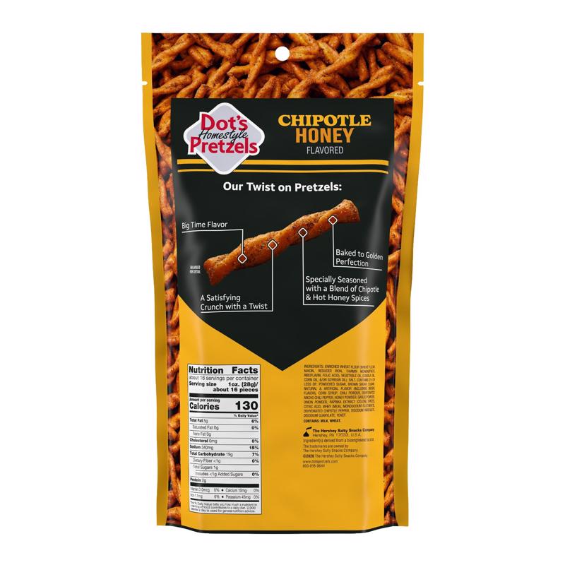 Dot's Chipotle Honey Pretzels 16 oz Bagged
