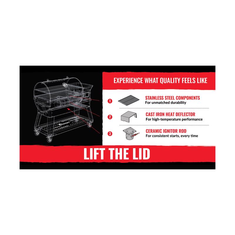 Standard L&G/Outdoor Living Sign Kit Recteq L2 menu board Kit
