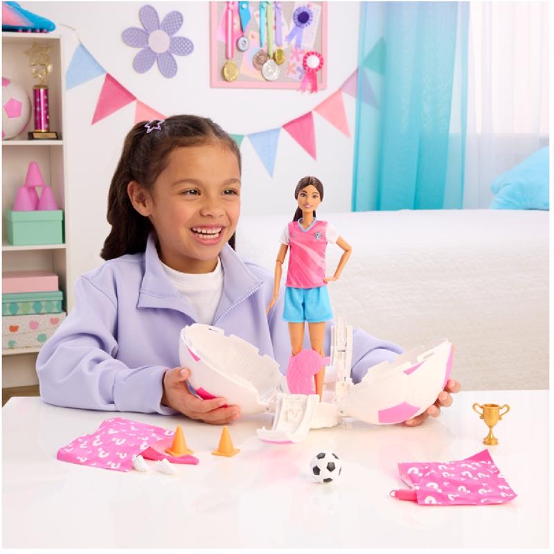 Barbie Soccer Player Doll Playset 8 pc